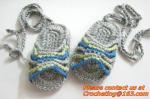 Crochet newborn baby girl summer shoes baby moccasins hand knitted baby sandals
