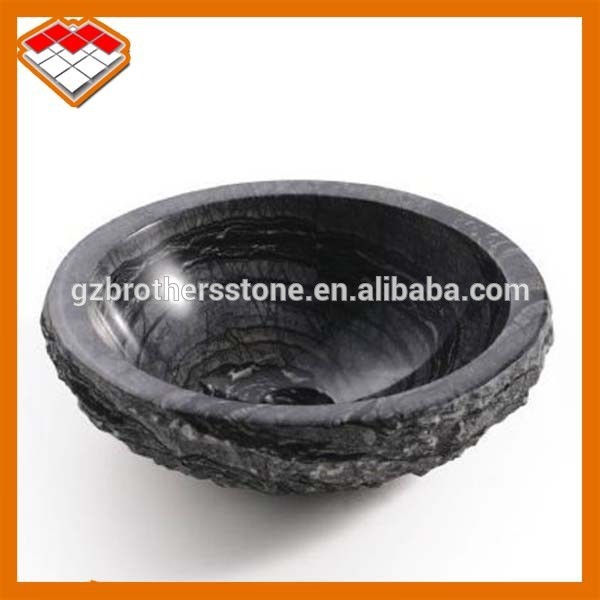 Black Wood 100Mpa 30mm Marble Stone Slab Flooring
