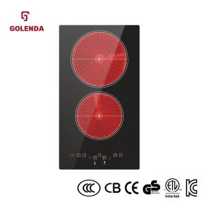 Wholesale Waterproof Ceramic Hob Stove , Double Hot Plate Electric Stove 3000W from china suppliers