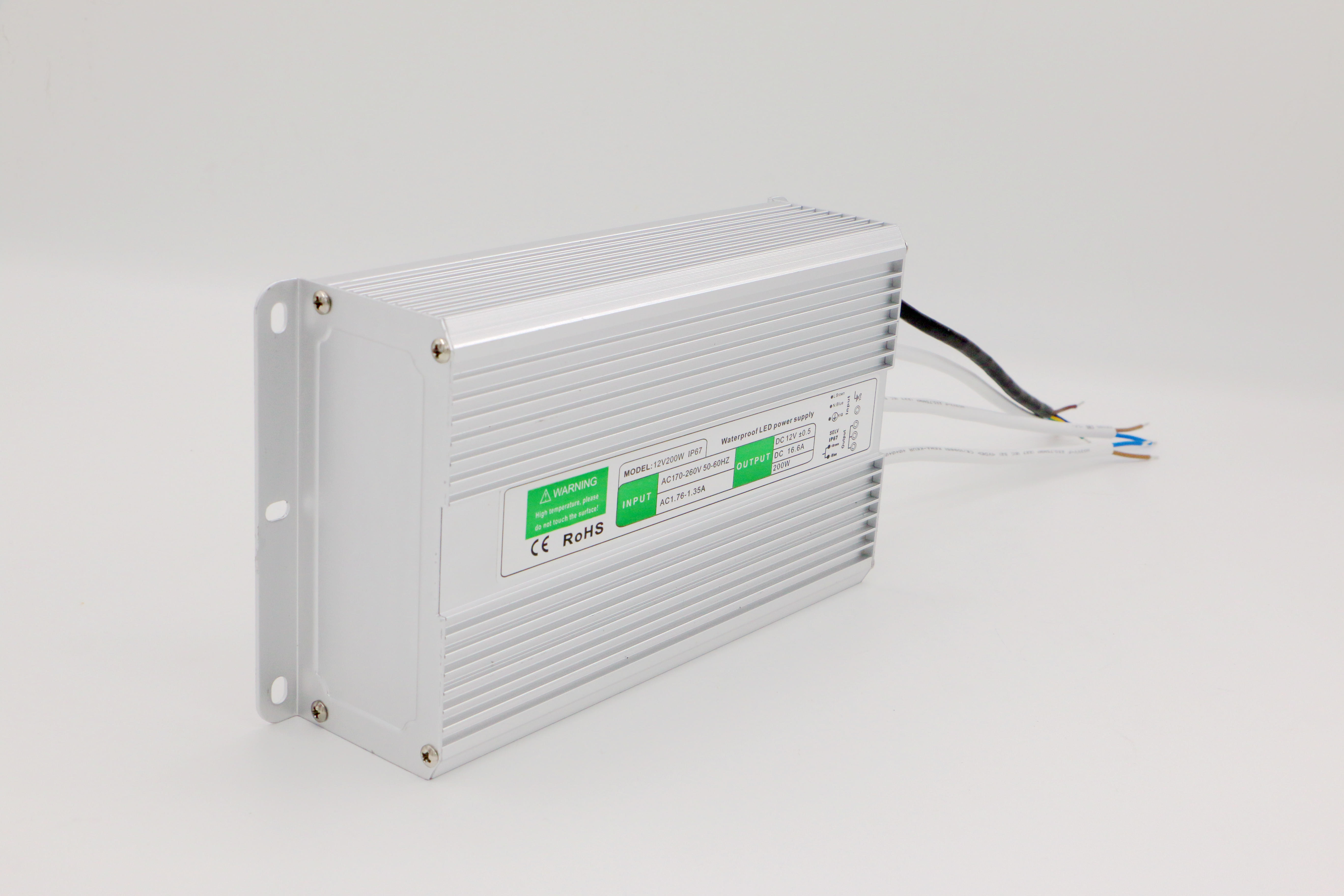 water proof smps 12V16.7A200W single output SMPS with CE DC12V200W full watt Iron Case for LED Lighting Factory Outlet