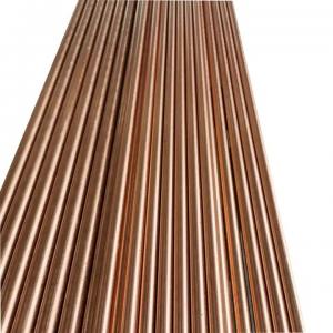 Wholesale C1011 C1020 Copper Rod Bar T2 ETP Solid Copper Ground Rod 5mm 6mm 8mm from china suppliers