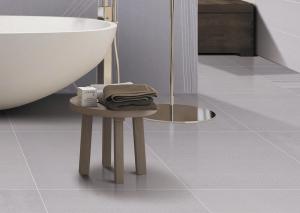 Wholesale Inkjet Dry Glaze Carpet Ceramic Tile , Bedroom Floor Tiles 600*600mm Size Light Grey Color from china suppliers