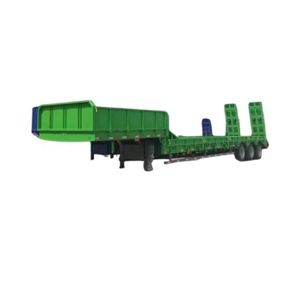 Design 8 Axle Number Low Bed Trailer 80/120ton Lowboy Truck Lowbed Loader Semi