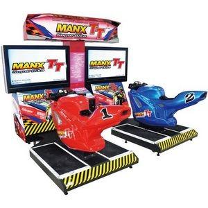 China Manx Tt Twin Motor Bike Gaming Machine For Game Center Initial D Stage 3 on sale