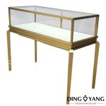 Brushed Bronze Lockable Jewelry Display Cases