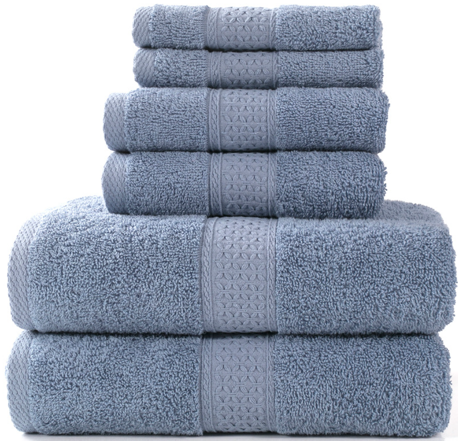 Highly Absorbent and Soft Knitted Cotton Towels 3pcs Set for Your Bathroom Needs