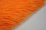 orange color 150cm Long Hair Faux Fur Faux Fox Fabric，Showcase your personality