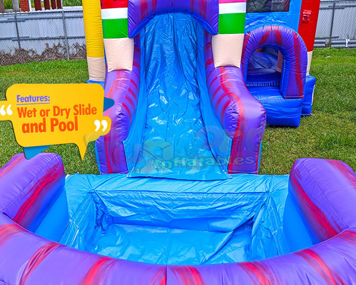 Kids Garden Inflatable Bounce House Combo Customized Size