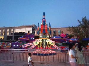 Wholesale 8 Arms Children'S Fairground Rides 380V Color Light Auto Controlled Flying Car from china suppliers