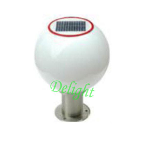 Stainless Steel base outdoor garden gate light Led Solar Ball Lighting (DL
