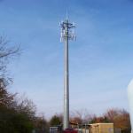Hot Roll Steel Q235 Telecommunication Towers Anti - Corrosion With Four