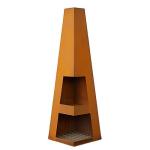 Outdoor Corten Steel Weathering Steel Garden Rust Corten Steel Fire Obelisk