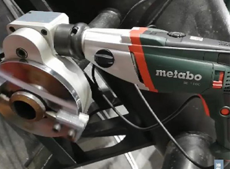 Self Centering Orifice Electric Pipe Beveling Machine Cam Type