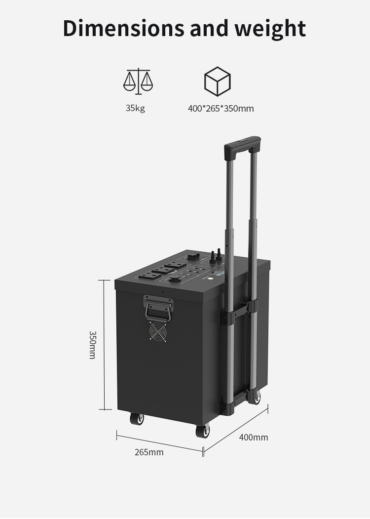 2000w Rechargeable Portable Power Station Lifepo4 Hybrid Backup Battery Power Station