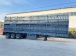 Livestock Transport Trailer Cattle / Cow Fence Carrier Truck with Jost E100