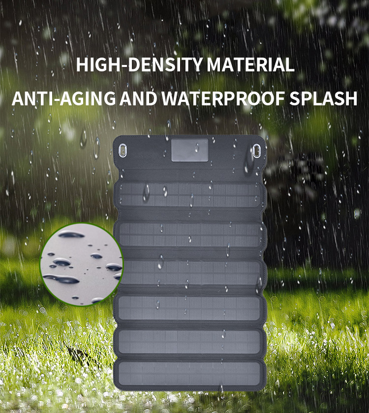 15W 6V/2.5A USB Low Power Monocrystalline Silicon Outdoor Charging Foldable Portable Solar Panel