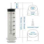 50ml 60ml 80ml 100 ml 150ml 200ml 250ml 300 ml 500ml plastic large syringe