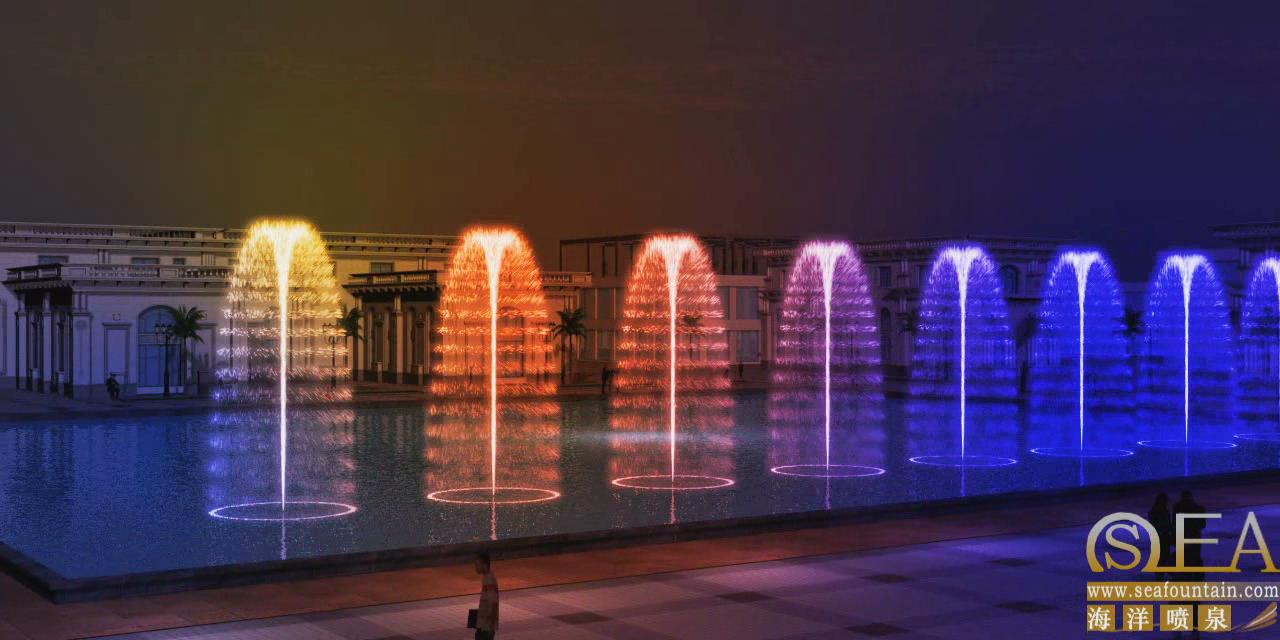 Music led light landscaping water fountain