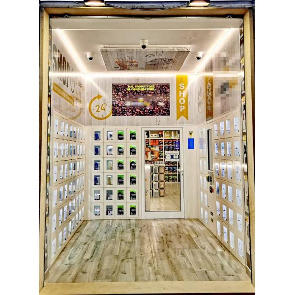 Stainless Steel Vending Locker Machine Eggs Vegetables Auto Dispensing System