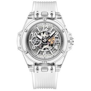 Wholesale Fashion Japanese Quartz Crystal Watch Waterproof Transparent Silicone Lovers from china suppliers