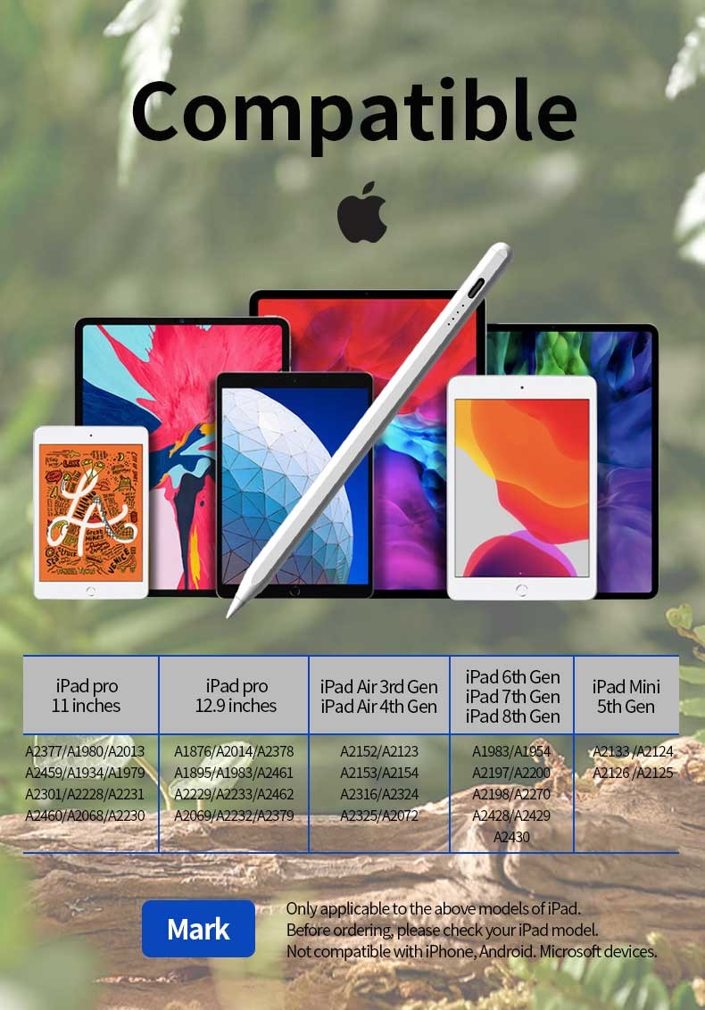 Silver Stylus Digital Pen With Battery For Writing And Drawing