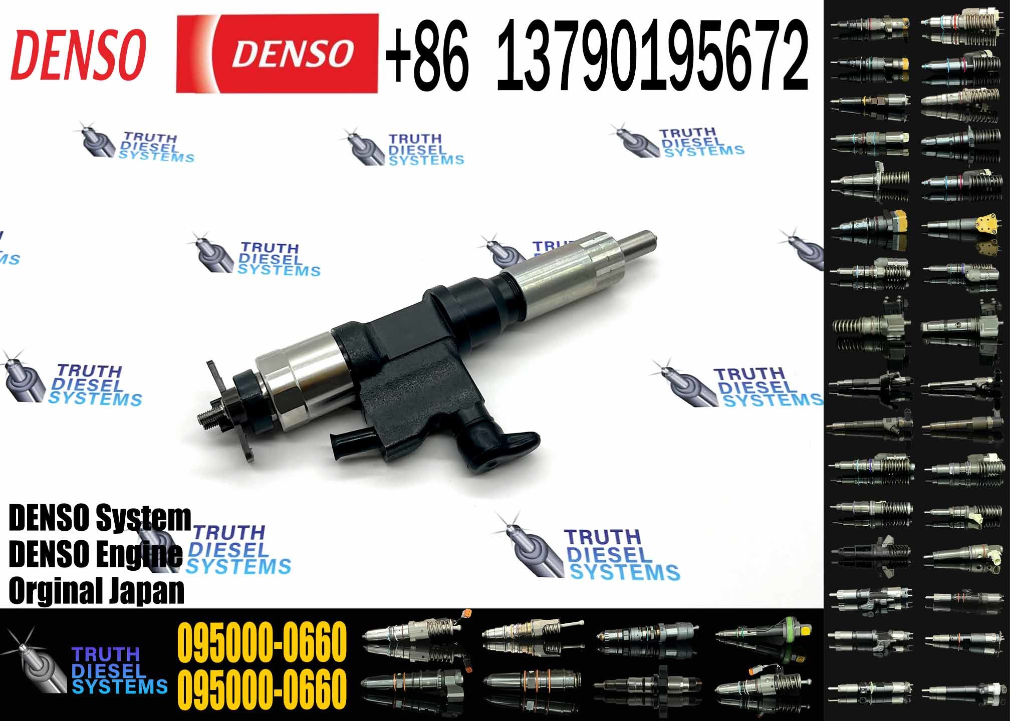 Diesel Fuel Injector 095000-0660 Common Rail injector 9-97329703-1 injector parts