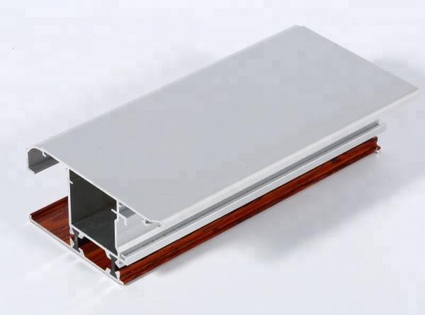 Transfer Film Aluminium Alloy Curtain Wall Profile Wooden Grain , Corrosion