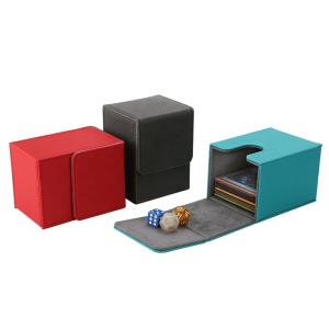 Wholesale OEM Acceptance - Custom PU Leather Card Deck Card Box Trading Card Game Box from china suppliers