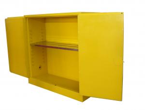 Wholesale Liquid Safety Flammable Storage Cabinet Yellow Powder Coated 18 Gauge Steel from china suppliers
