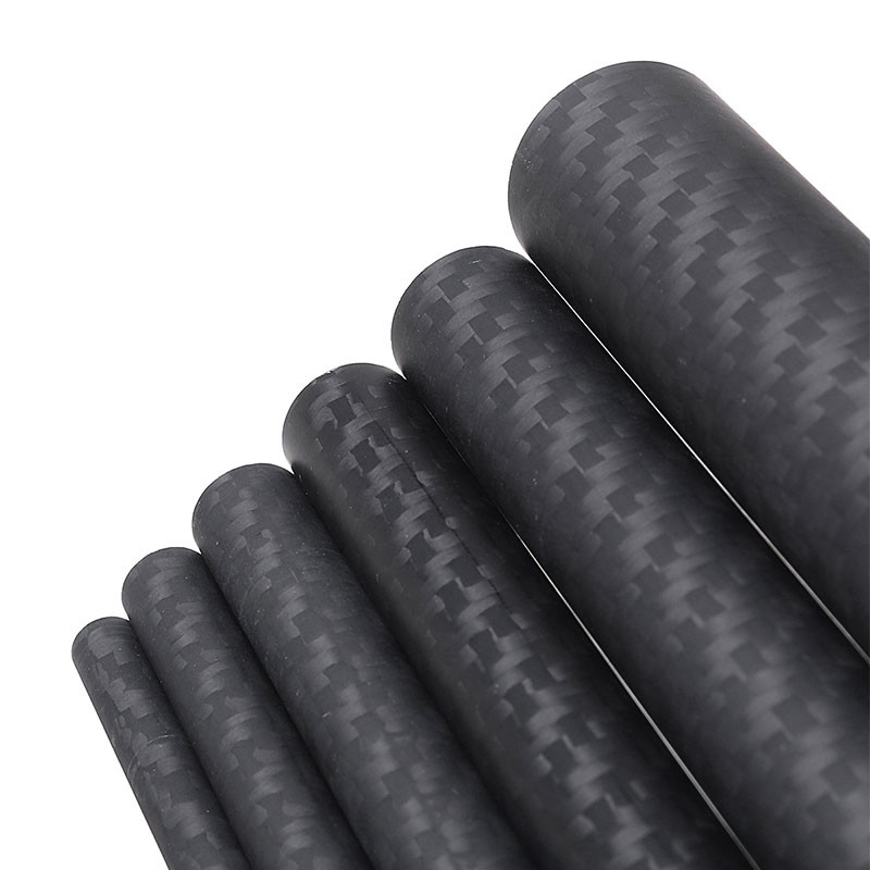 Glossy Finish 3K Carbon Fiber Round Tube For Robotics Arms