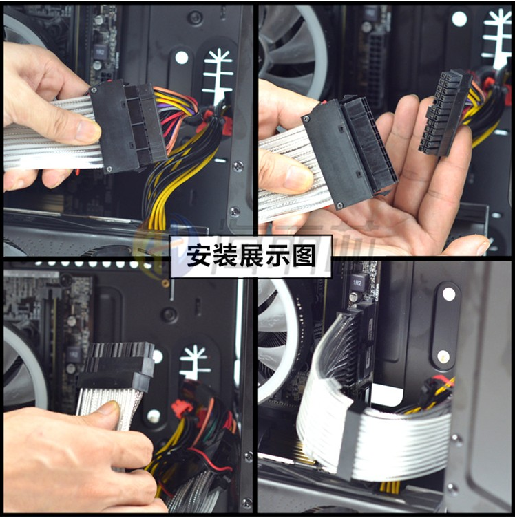 Dual 8Pin Neon Flex RGB Led Synchronized RGB Cable Male to Female Extension Electrical Gaming Jumper Wire for Gaming PC