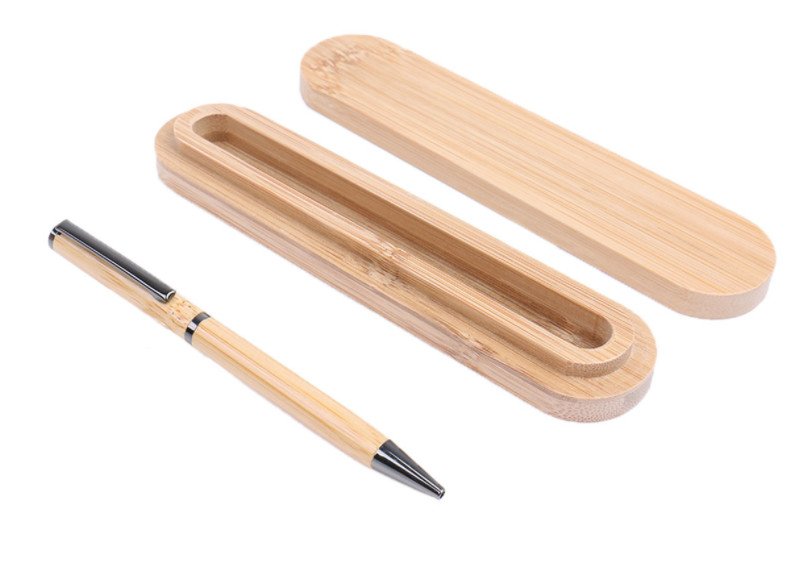 Environmentally friendly pen bamboo advertising pens with gift box,bamboo pen with laser logo