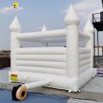 Commercial Rental Inflatable Jumping Castle White Wedding Bouncer House