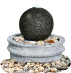 Hand Cast Ball Water Fountain , Water Sphere Fountain For Courtyard
