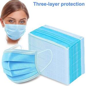 Wholesale Anti Virus Flu 3 Ply Disposable Non Woven Face Mask Single Use Protective Respirator from china suppliers