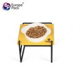 Cat and dog pet travel outdoor portable bowl rack
