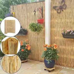 Wholesale ECO Friendly Decoration Panels Privacy Carbonized Natural Reed Outdoor Garden Fencing from china suppliers