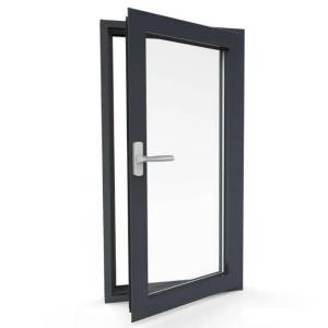 Wholesale UV Resistant Modern Interior Glass Doors Double Glass Aluminium Swing Patio Door from china suppliers