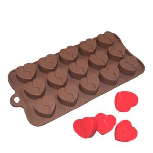 Wholesale LFGB Custom Chocolate Molds Heart Shaped Mousse Cake Silicone Mold from china suppliers