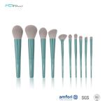 BSCI Long Ferrule 10 Piece Makeup Brush Set for Powder
