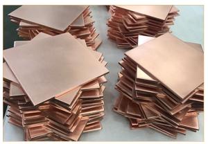 Wholesale ISO14001 85WCu Square Bright Copper Sheet Plate Copper Metal Products from china suppliers