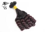 100% Brazilian Virgin Burgundy Ombre Human Hair Extensions Weft Aunty Funmi