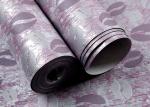 Bedding Room Purple Modern Removable Wallpaper For Bedroom Walls , Moisture