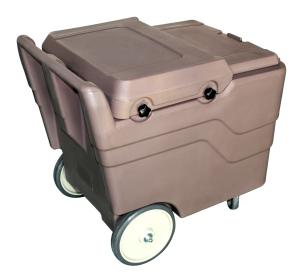 Wholesale Hot Sell Durable PE Brown 110Litre Ice Cart Ice Caddies for Hotels from china suppliers