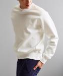 Dropped Shoulder Fleece Crew Neck Sweatshirt Men Hoodies Pink Color