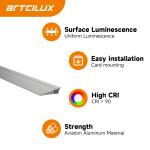 A230A DC 12V Cabinet Exposed Baseboard Light Decorations Easy Installation LED