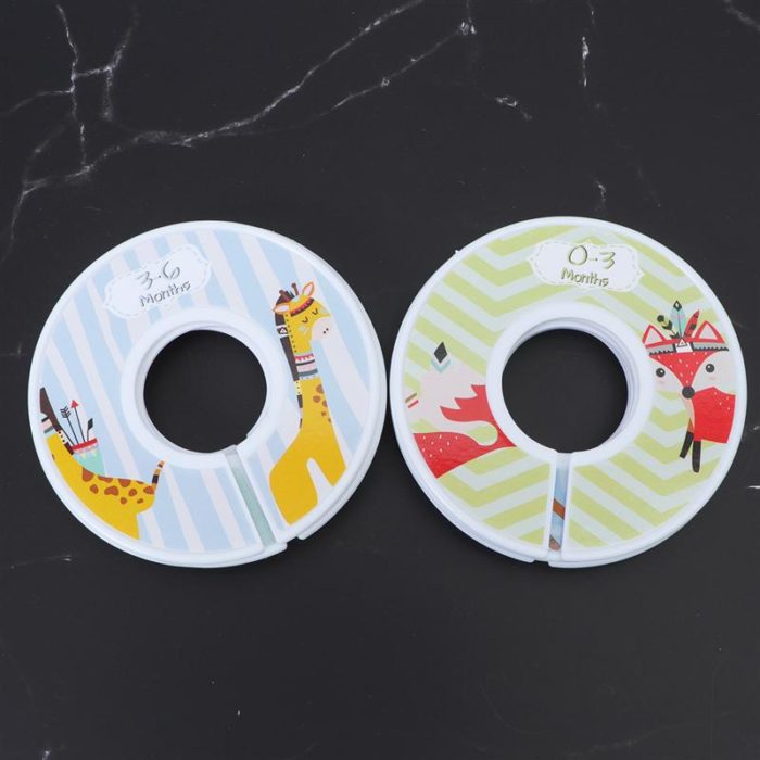 Custom Baby Closet Dividers- Wood Toddler Nursery Closet Dividers , Clothes Organizers for Newborn Gift