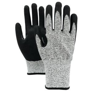 Wholesale Cut Resistant Sandy Nitrile Gloves 13 Guage Glass Fiber Touch Screen Safety Gloves from china suppliers
