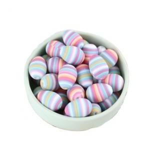 Wholesale Egg Shape DIY Silicone Teething Bead Chewable For Necklace Making from china suppliers