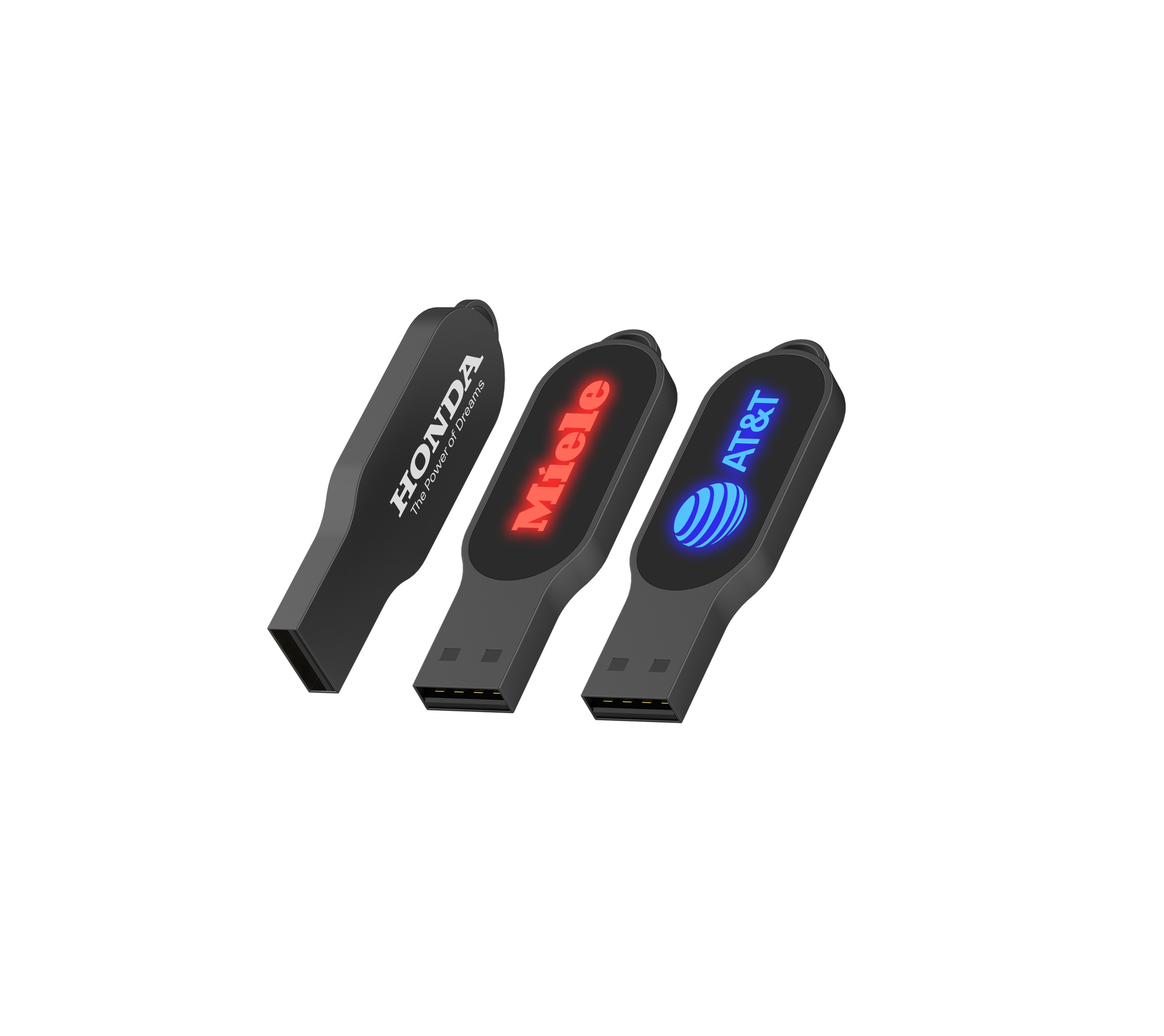 When Working LED Light Will Shiny Crystal USB Drive 32GB 64GB 128GB